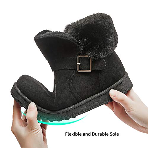 AOMAIS-Womens-Winter-Snow-Boots-Warm-Ankle-Booties-Short-Boots-with-Buckle-Brown-Black