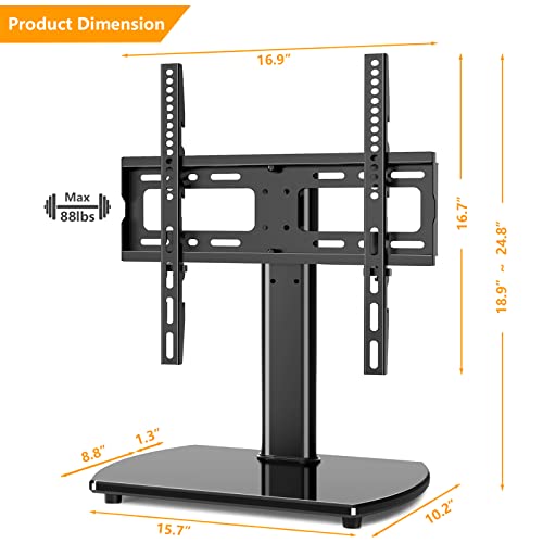 Universal TV Stand, Height Adjustable 27 32 37 40 43 46 50 55