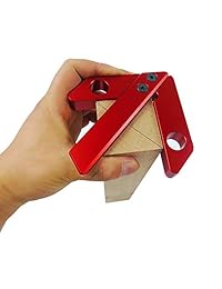 Herramienta de medición de carpintería, medidor de línea, medidor central, 45   90 grados ángulo recto, regla de carpintero, aleación de aluminio, centro de carpintería de carpintería cuadrada