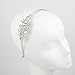 Lux Accessories Elegant Crystal Pave Bridal Bride Wedding Bridesmaid Tear Drop Stretch Headband Head Band
