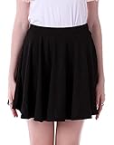 HDE Women's Skater Skirt Pleated Flared A Line Circle Stretch Waist Skater Skirt