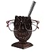 storeindya STORE INDYA Wooden Owl Spectacle Eyeglass Sunglasses Holder with Pen Holder Hand Carved From Mango Wood -4 x 4.25 x 6.5’’ (LxWxH) Decorative Accessories for Home and Office