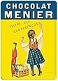 Plaque Métal Vintage – Reproduction Affiche Chocolat Menier 20 X 25 Cm