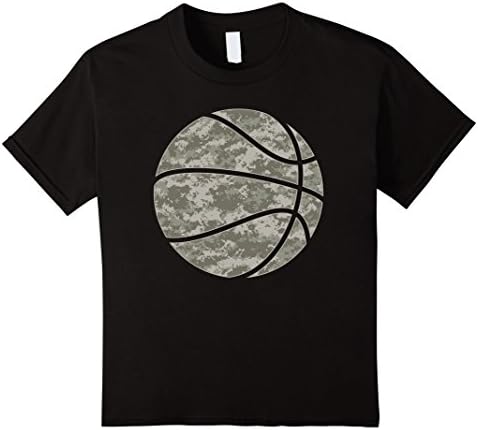 Kids Camouflage Basketball Shirt - Light Desert Camo Basketball 10 Black
