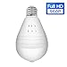 SDETER Wireless Security Hidden Camera, 360 Panoramic 960P WIFI Light Bulb IP Camera Indoor Home Surveillance System with Remote View Motion Detection and Night Vision