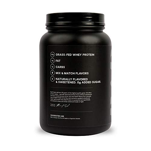 Bad Athletics Milk Chocolate Grass Fed 100 Whey Protein Powder for