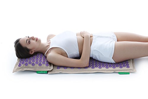Massage Set PRANAMAT ECO (Pranamat Massage mat + PranaPillow Massage Pillow) (Natural Lavender) - Image 6