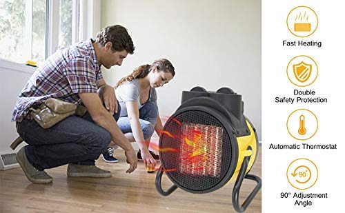 image for Buyplus Garage Space Heater Electric - Indoor Portable Heater Fan,Gree