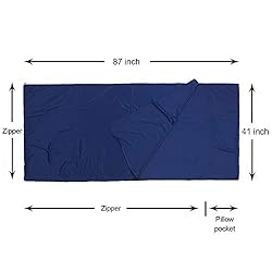 Browint Sleeping Bag Liner with All Around Two-Way