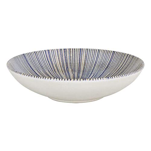 La Mediterránea S2206818 Deep Plate, Irys Monaco Gloss Porcelain, 21 x 5.4 cm