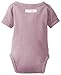 L'ovedbaby Baby Girls Unisex Organic Short-Sleeve Kimono Infant-and-Toddler-Bodysuits, Mauve, 0-3 Months US