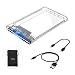 ELUTENG USB C SSD Enclosure 2.5inch, External Hard Drive Case Type-C to SATA with 2 USB 3.1 Cables Superspeed 5Gbps Compatible with WD/Seagate 7mm and 9.5mm HDD Support UASP Up to 2TB