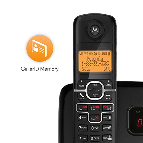 Motorola DECT 6.0 Enhanced Cordless Phone with 2 Handsets and Digital Answering System L702M