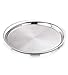 King International Stainless Steel Plates, stainless steel round dinner plate set of 4 pieces-30 cm, stainless steel dishes, dinner plates, camping plates set, stainless steel plates for kids