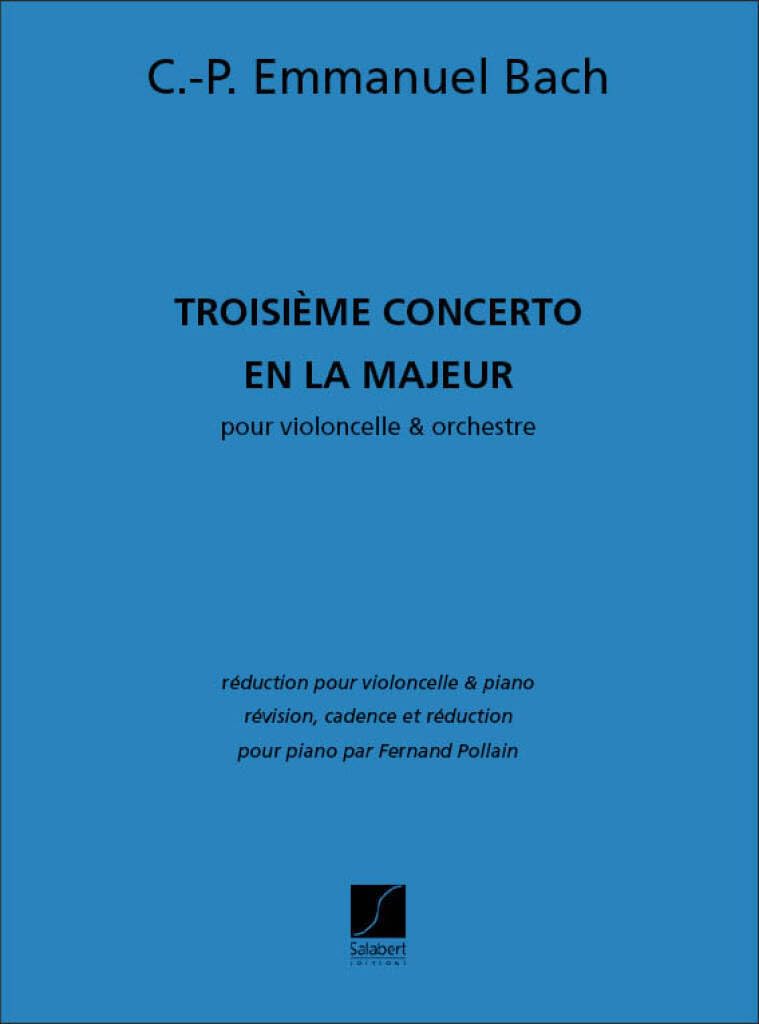 TROISIEME CONCERTO EN LA MAJEUR VIOLONCELLE