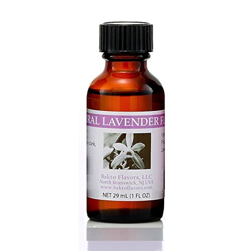 Bakto VIOLET, LAVENDER, JASMINE, ROSE 4 Flavors Pack Bottles: Natural, Kosher Collection For Baking and Cooking Food items! 1 OZ Bottles