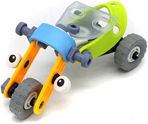 TRIPOD MOTOR BIKE Inventive building flexible sheet 53 parts assembling model toy set for 5+ aged kids