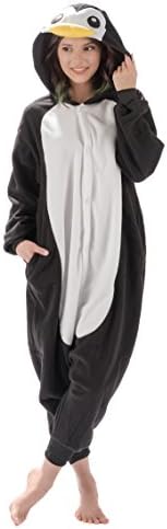 Emolly Fashion Adult Penguin Animal Onesie Costume Pajamas for Adults and Teens