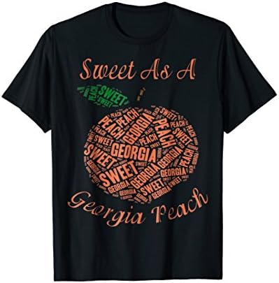 Mens Funny Sweet As A Georgia Peach T Shirt Large Black