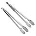 BBQ Tongs, AOOSY 2 Pieces Extra Long 16 Inches BBQ Tong 18/10 Stainless Steel Wide Scalloped Gripping Edge Kitchen Tongs for Cooking Serving Grilling Salads, with Joint-Lock