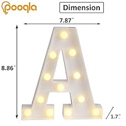 Pooqla LED Marquee Letter Lights Sign, Light Up