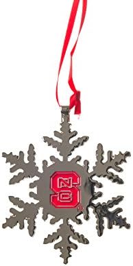 North Carolina State (NC State) UNIV Wolfpack Snowflake Christmas Ornament