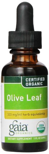Gaia Herbs Olive Leaf Supplement Bottle, 1 Ounce (Pack of 2)