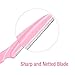 Boao 24 Pcs Eyebrow Razor Face Dermaplane Razor for Women and Men Fuzz Face Shaver Colorful Facial Shaper Trimmer with Precision Cover Dermaplaning Blades Tool for Peach