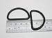 ..Metal Black D Rings Buckle D-Rings 1.5 Inches Inside Diameter for Strap Pack of 12