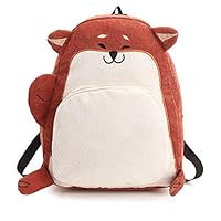 Welroom Laptop Backpack, Shiba Inu Pattern Travel School Backpack with Double-Zipper Closure College School Bag for Teen