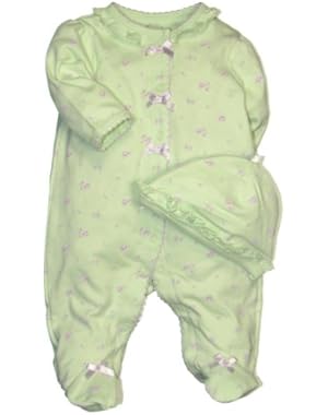 Petite Rose Footie and Hat