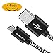 Braided USB C Cable-iProductsUS Type C Cable, 4Pack Short to Long [7in/3.3ft/3.3ft/6.6ft] Fast Charging Durable USB C Charger for Samsung Galaxy S9 S8 Note 8, LG V30 G6 G5, Pixel, and More