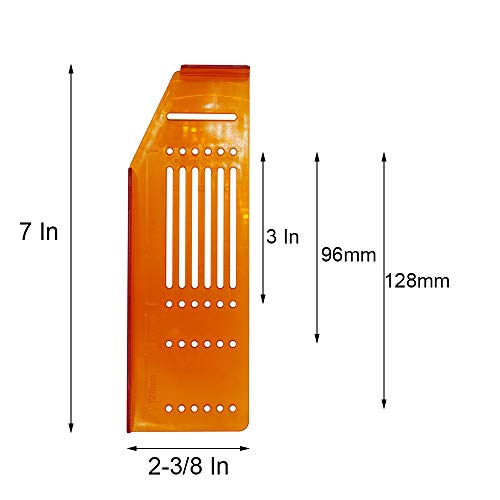DGQ Pack of 3 Knob Handle Pull Drill Mounting Template for Cabinet Doors and Drawers - Thumbnail 2