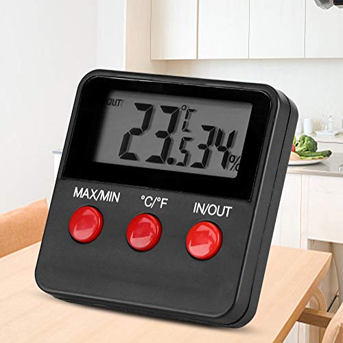 AIGGEND Thermometer Indoor-Digital LCD Thermometer Hygrometer Temp Accurate Temperature Humidity Monitor Meter for Egg Incubator Pet Keeping - Thumbnail 4