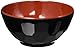 JapanBargain 2373 Melamine, Miso Soup Bowl, Black/Red