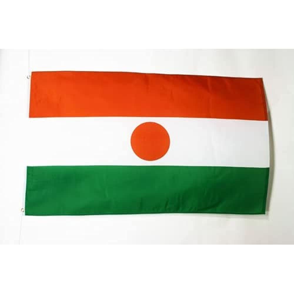 AZ FLAG - Niger Flag - 2x3 Ft - 100D Polyester Nigerian Banner with Two Metal Grommets - Fade Resistant - Vivid Colors - 2' x 3' Feet - 90x60 Cm — image 1