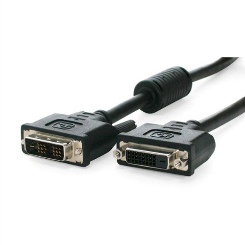 StarTech.com DVI Extension Cable - 15 ft - Single Link - Male to Female Cable - 1920x1200 - DVI-D Cable - Computer Monitor Cable - DVI Cord (DVIDSMF15)