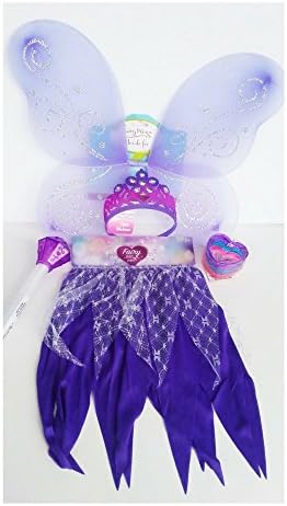 Girls Dress Up Purple Passion Costume Includes: Tutu Skirt, Tiara, Wand &amp; Bangles (fringe)