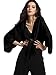 Escalier Women's Black Light Loose Chiffon Sheer Kimono Cardigan Blouses,8