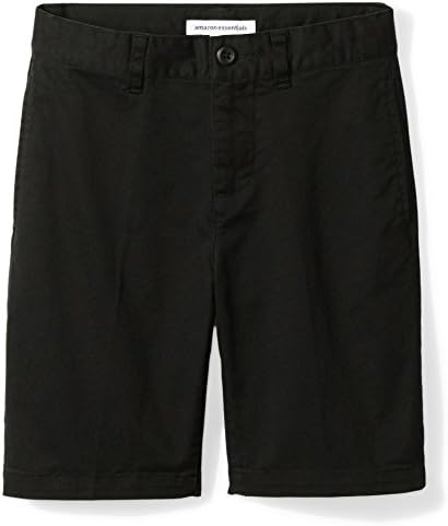Amazon Essentials Boys’ Big Woven Flat-Front Khaki Shorts