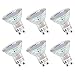 LE GU10 LED Light Bulbs, Non Dimmable, 50W Halogen Bulb Equivalent, 2700K Soft Warm White, 3 Watt 350lm, 120 Degree Flood Beam Angle, LED Bulb Replacement for Recessed Lighting Fixture, Pack of 6