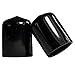 Prescott Plastics 4 Pack: 1 Inch Round Black Vinyl End Cap, Flexible Pipe Post Rubber Cover