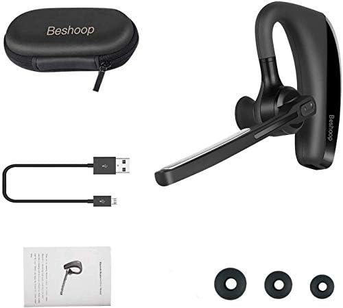 Bluetooth Headset V5.0, Beshoop Wireless Earpiece Handsfree Business  Earphone in-Ear Earbuds with Mic Support iPhone XR XS X 8 7 Plus 6s iPad  Samsung Android PC (Color: NEW K20) | Guatemala Digital -