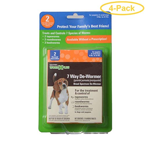Sentry Worm X Plus - Small Dogs 2 Count - Pack of 4