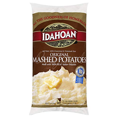 Idahoan Original Mashed Potatoes, Made with Naturally GlutenFree 100 Real Idaho Potatoes, 5lb