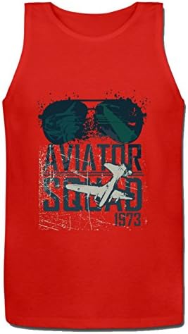 Adj Personality patterns Aviator Aquad 1973 Sunglasses Tank for Man XXXL red