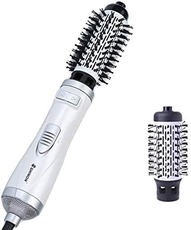 YSUN One-Step Hair Dryer,1000W Professional Salon Negative Hot Air Brush,Ceramic Lightweight Hot Air Styling Brush for Volume and Soft Curls Electric Brush for Curling Straightening All Hair Type