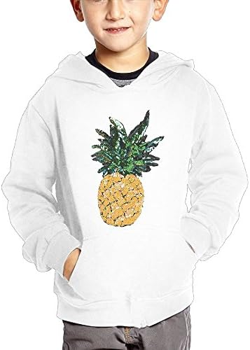 Custom Big Little Boys V Neck Sweatshirts Kangaroo Pocket Pineapple Pattern Long Sleeve Pullover Tops