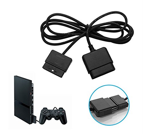 image for tesha 2PACK PS2 Controller Extension Cable Cord 6ft/1.8m Controller Ex