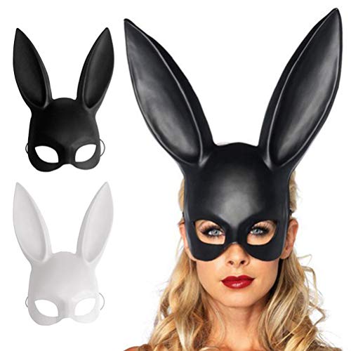 KKPLZZ-Maschera-di-Orecchie-di-Coniglio--1PCS-Maschera-di-Orecchie-di-Coniglio-Sexy-Travestimento-di-Halloween-e-Cosplay
